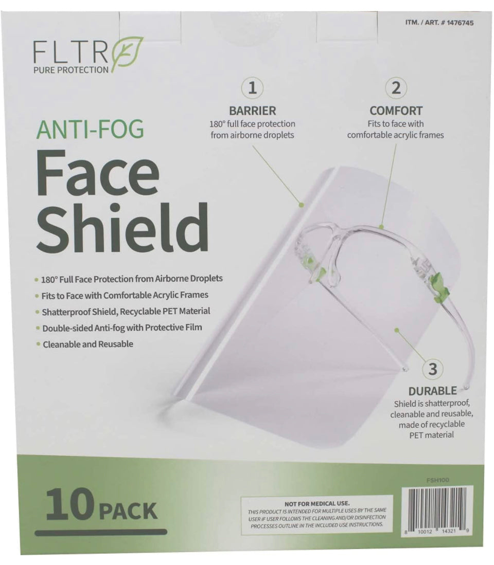 Face Shields 10 Pack